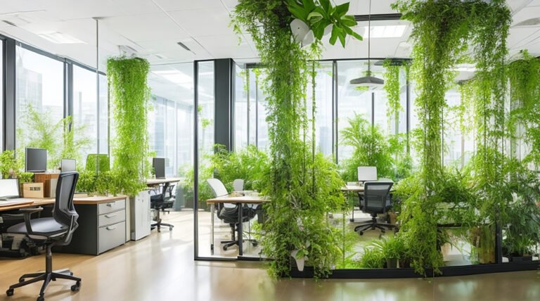 Bioengineered Workspace Living Walls and Oxygen-Producing Furnit