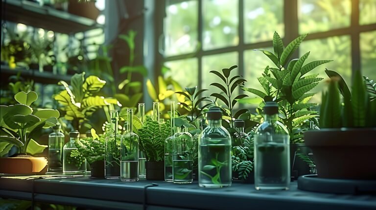 natural-organic-scientific-extraction-glassware-green-herbs-pots-laboratory-ai-generated-min